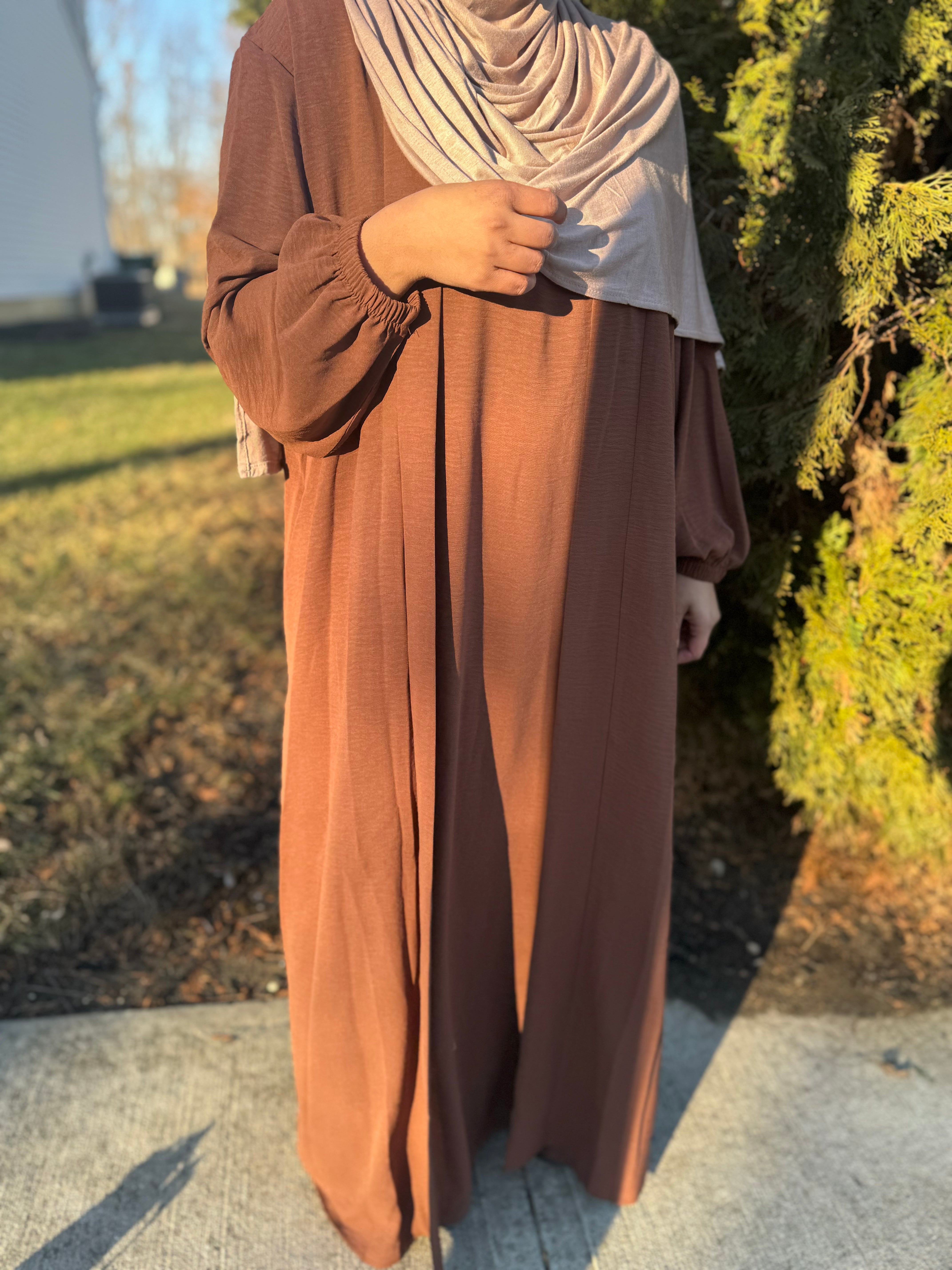 Hazelnut Abaya Set