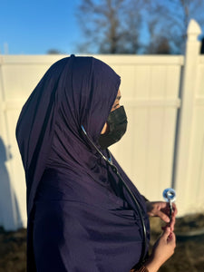 MIDNIGHT NAVY Ear Access Hijab