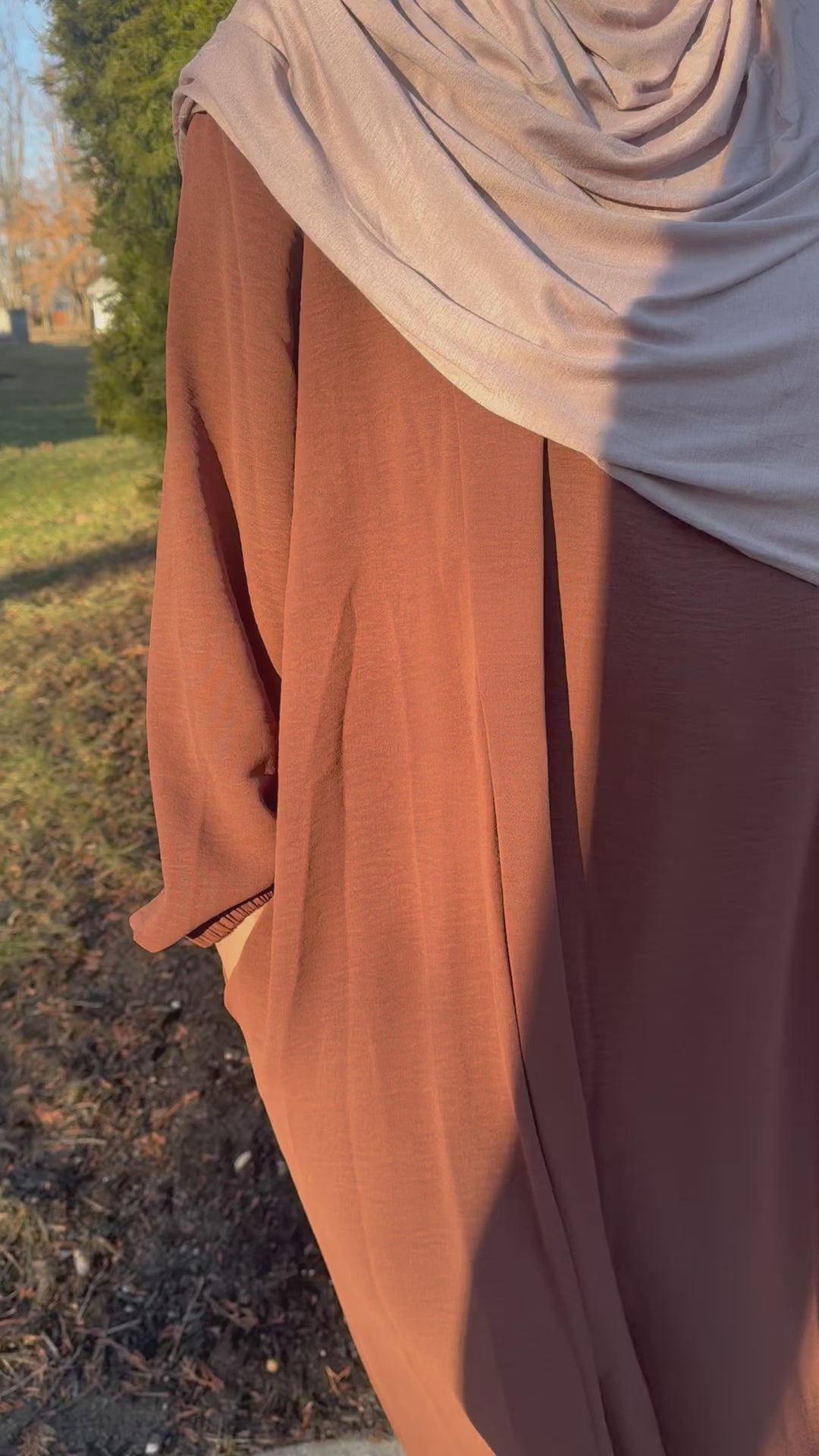 Hazelnut Abaya Set