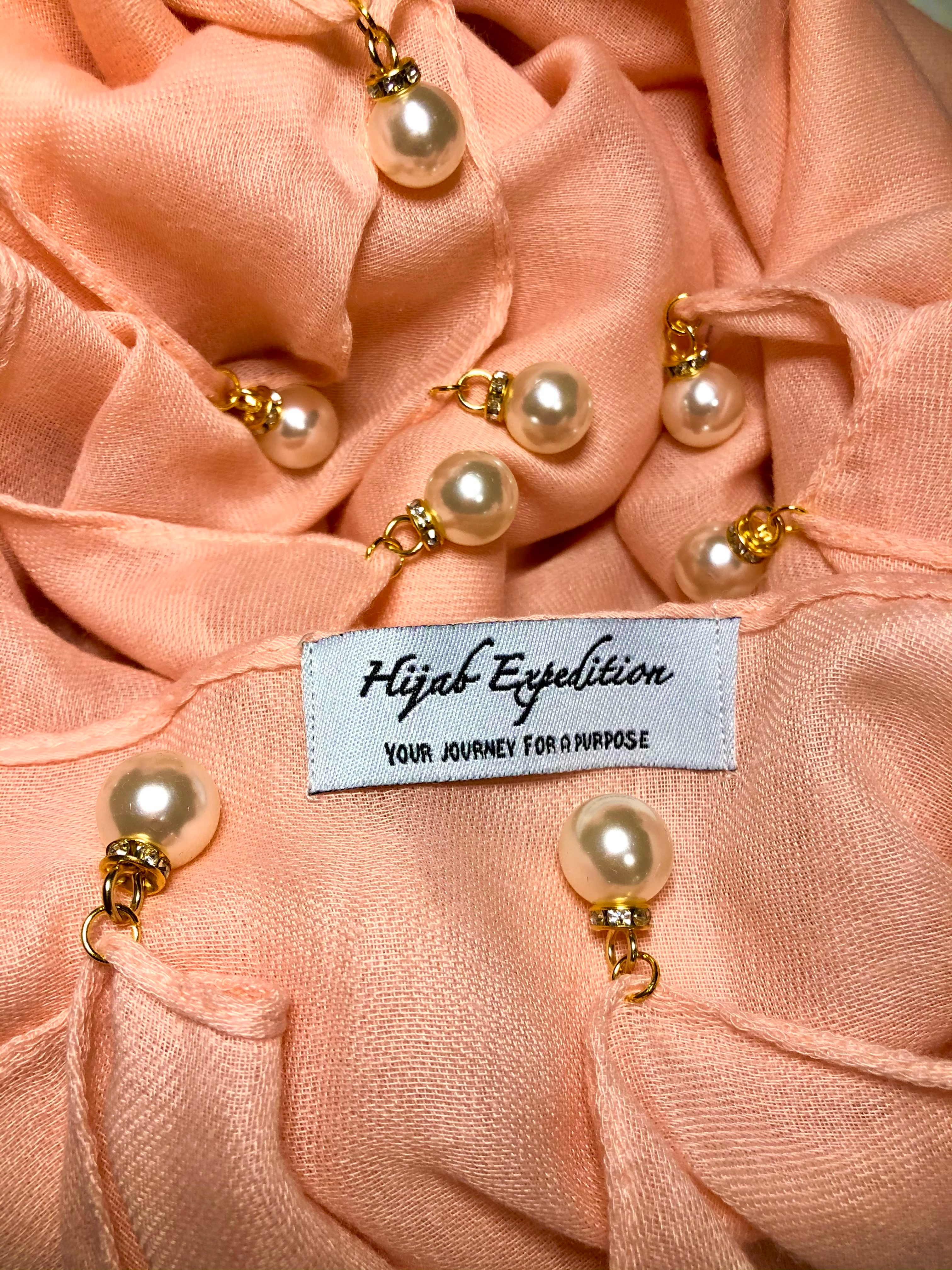 PEACH BLUSH Pearl Woven Viscose