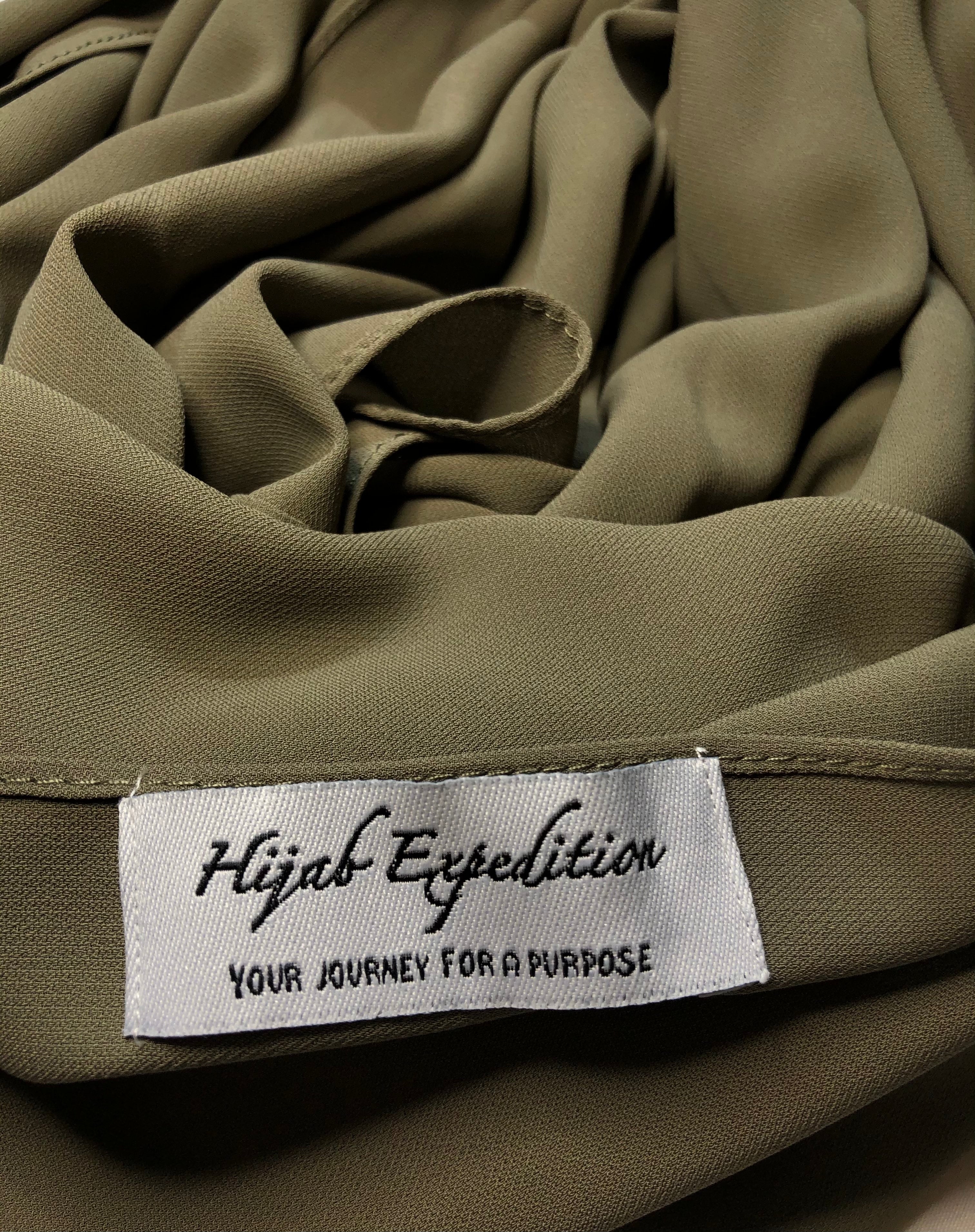 FADED OLIVE Premium Chiffon